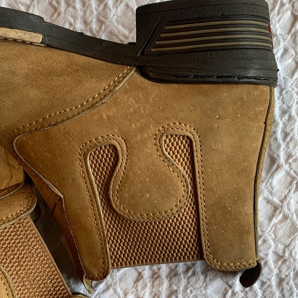 Rodeo Chelsea Square Toe Tan Western Boots with Embroidered Design - Picture 13 of 16